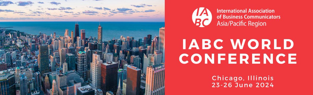 We are giving away a $3,000 AUD scholarship to an IABC Asia Pacific Member to attend the 2024 World Conference in Chicago! Entries close 19 January 2024. Learn more and enter today: iabcapac.com/2023/12/15/202…