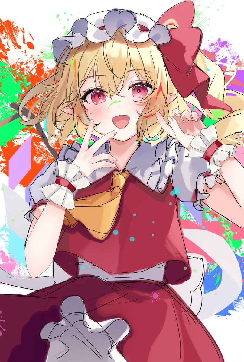 東方「冬コミの新刊の表紙…wip #東方project #フランドール 東方「冬コミの新刊の表紙…wip #東方project #フランドール