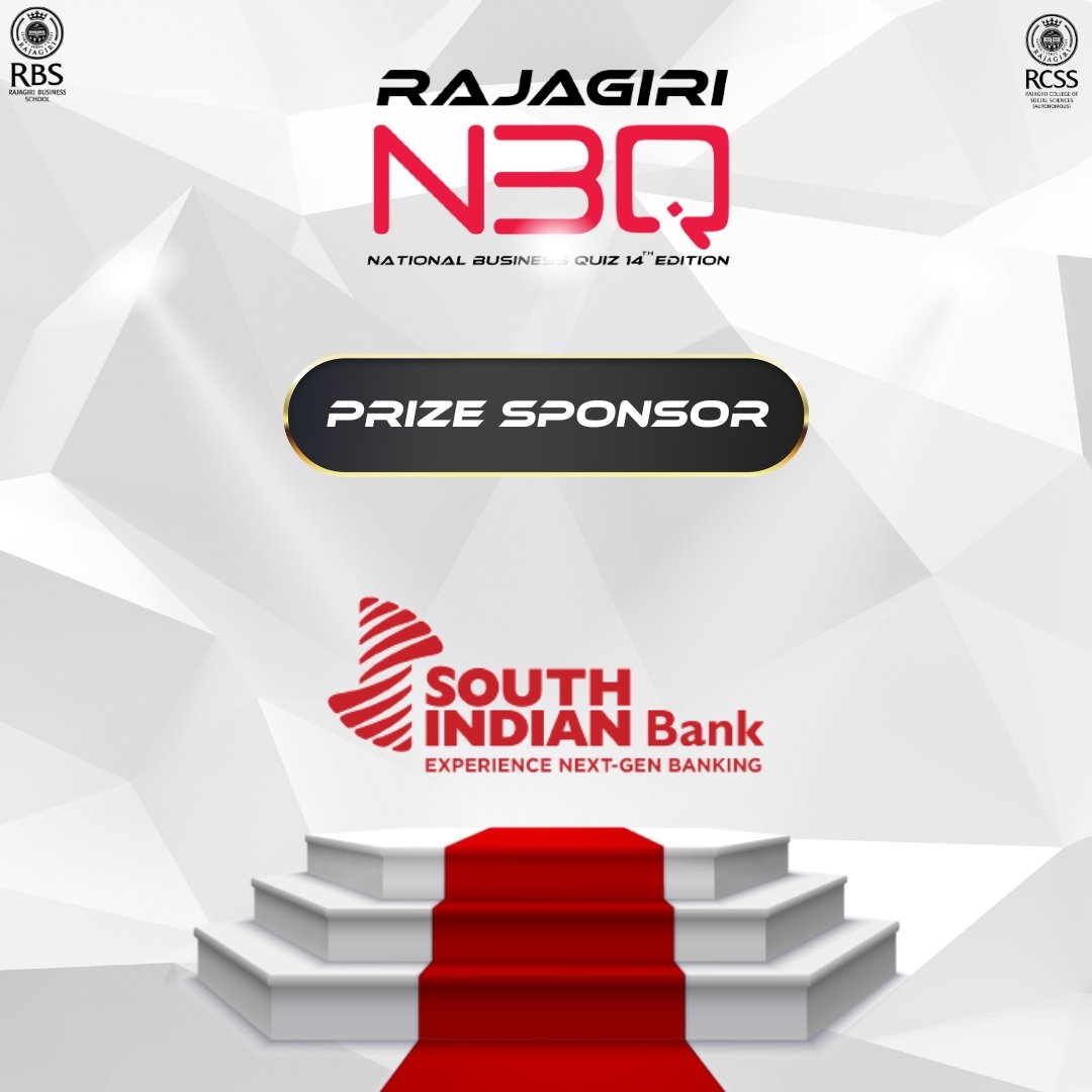 Gratitude to South Indian Bank for lighting up the path of knowledge in the Rajagiri National Business Quiz Competition. Your support is the key to unlocking bright minds! 🌟#rnbq #rajagiri #kochi #mostawaited #battleofminds #battleison #nationalquiz #businessquiz #conquer #final