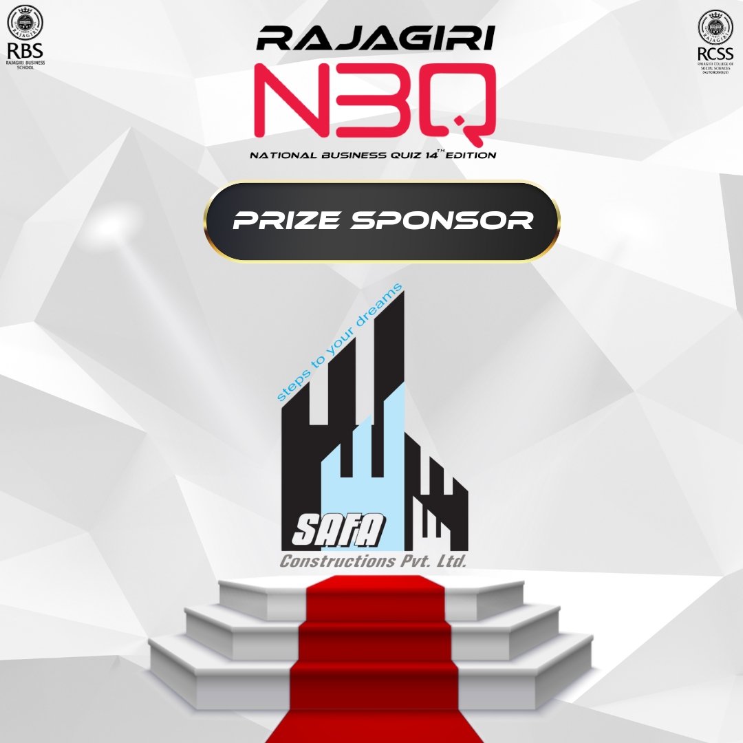 Gratitude to Safa Construction Pvt. Ltd. for lighting up the path of knowledge in the Rajagiri National Business Quiz Competition.Your support is the key to unlocking bright minds!🌟#rnbq #rajagiri  #kochi #mostawaited #battleofminds #battleison #nationalquiz #businessquiz #final