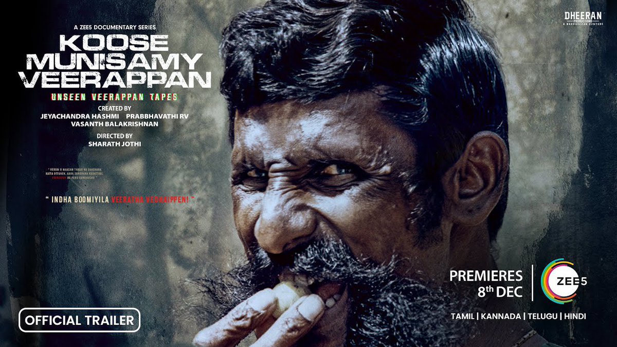 #KooseMunisamyVeerappan well made documentary webseries with many exclusive original video footages of Veerappan... 6 episodes - 4hours+ (Epi 3,4 🔞) SUPER WEBSERIES 👌🏼👌🏼👌🏼