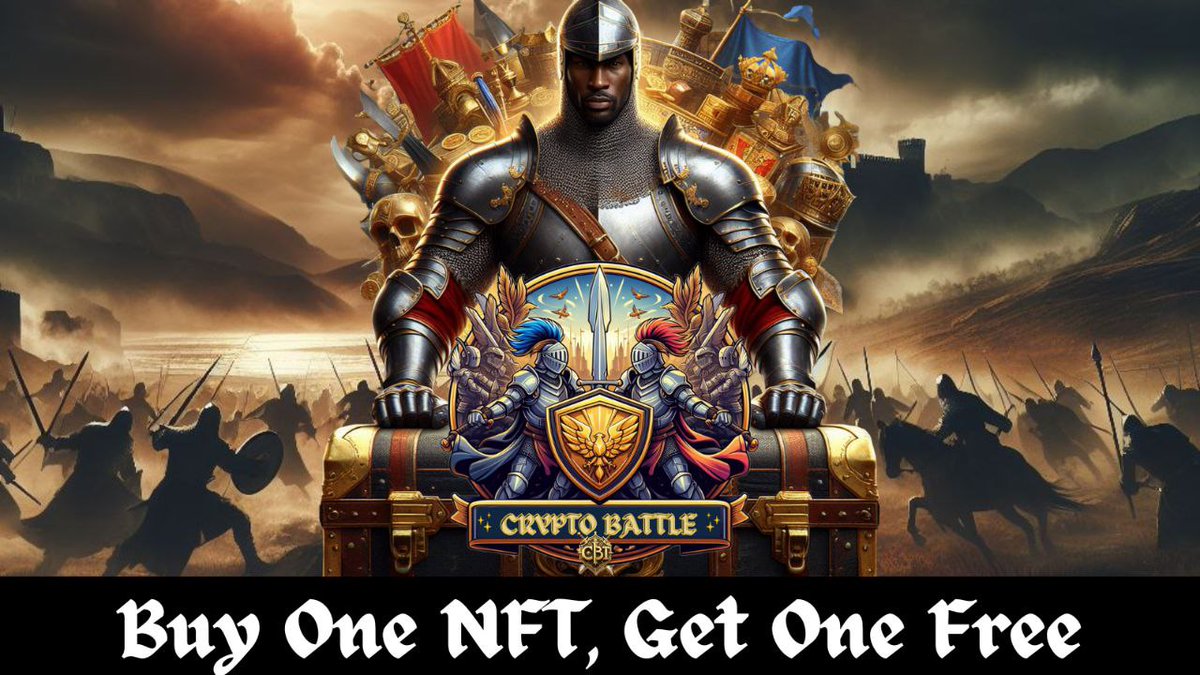 Buy ANY 1st Battle NFT &amp; get the 2nd FREE! Want more? Buy 2 &amp; get the 3rd FREE! Feeling ambitious? Conquer the first 3 &amp; claim the ENTIRE COLLECTION!  Unchain your warrior &amp; dominate the battlefield!
Don't miss this limited offer! 
#CryptoBattle #NFTDeal #ChargeToVictory