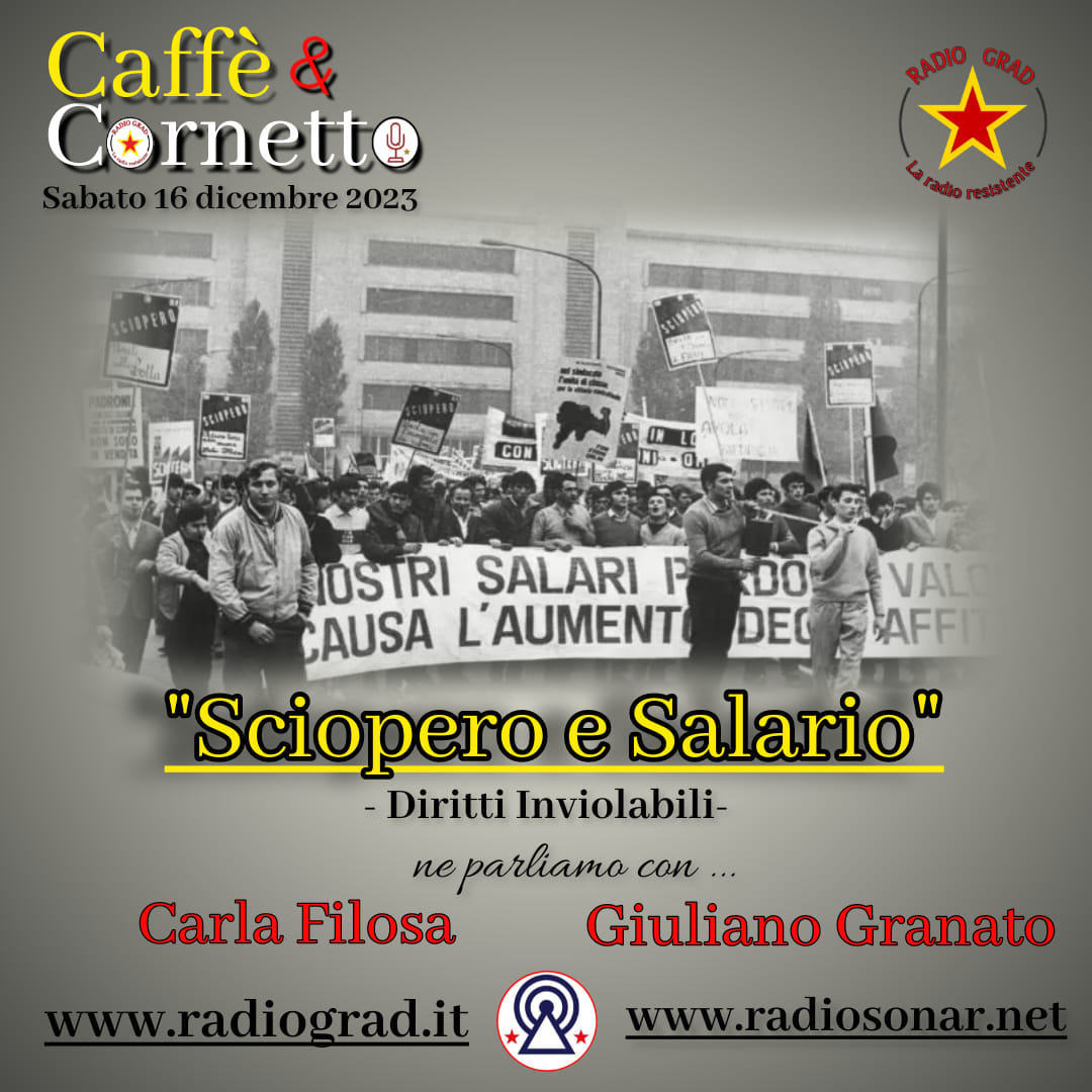 📌ALLE 11.00 OGGI su radiosonar.net 👉Nella puntata di oggi con Carla Filosa e @Giul_Granato , portavoce di PAP ed Unione Popolare, abbiamo preso spunto dallo sciopero indetto dai sindacati di base, per discutere sul diritto di sciopero #Salvini #16dicembre