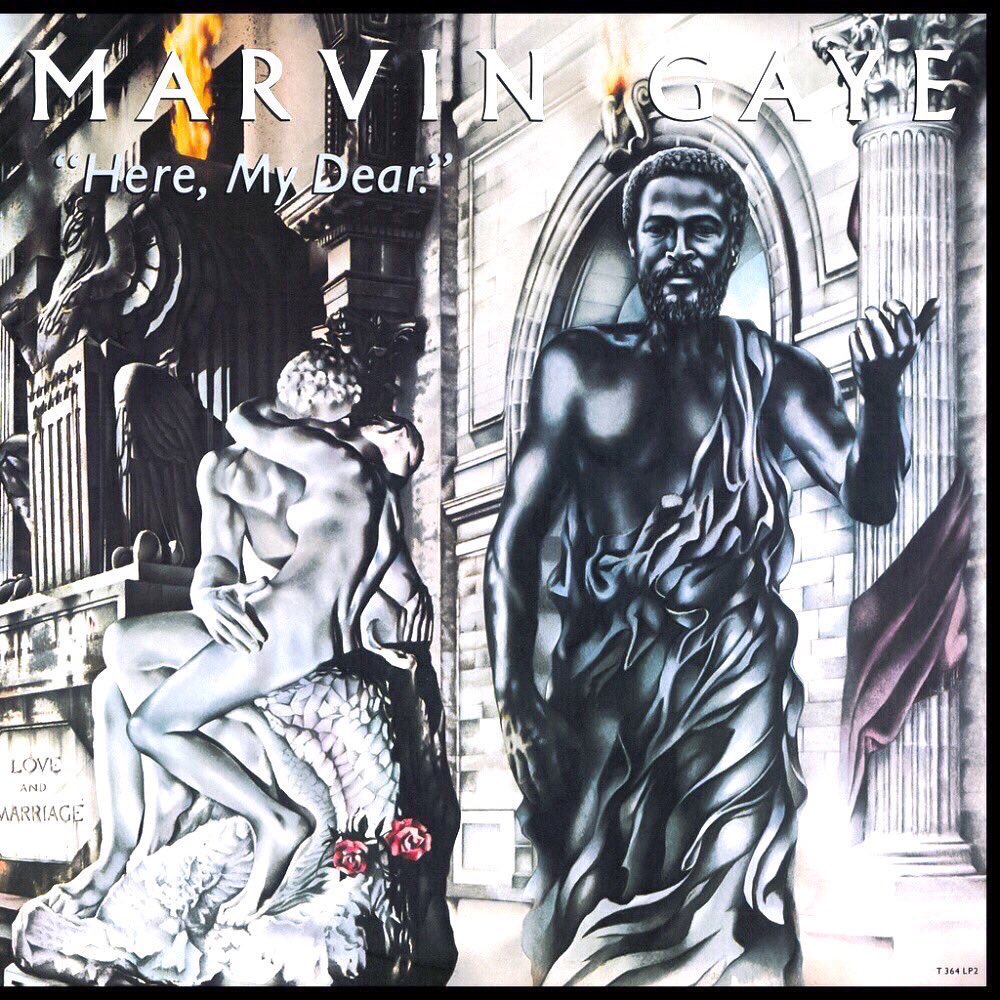 🎶Marvin Gaye released his fifteenth studio album 'Here, My Dear' 45 years  ago, December 15, 1978, image size:1000x1000