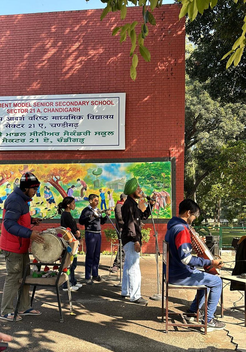 SchoolEduChd's tweet photo. We are proud of our students @Gmsss21 who are toiling hard during the final preparations for the national #balrang folk dance competition to be held at #Bhopal 20-21.12.2023 https://t.co/GujvSrr5iL