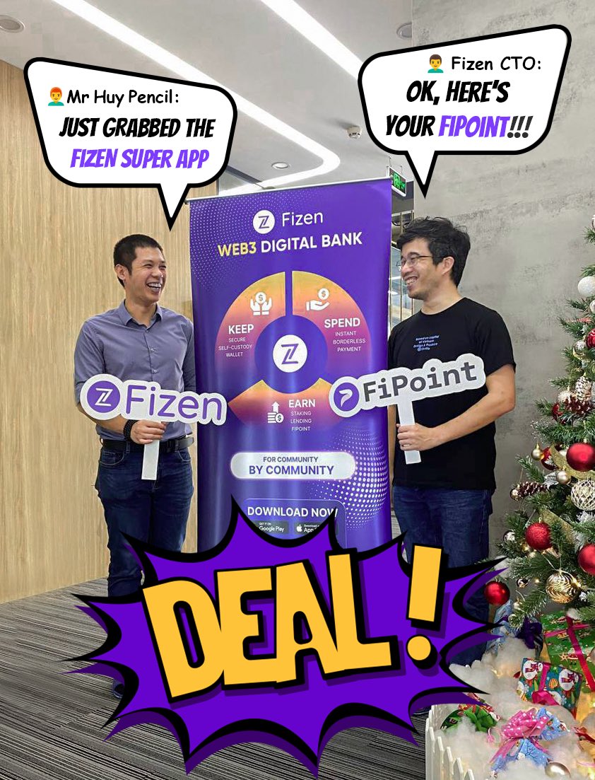 ✨ A business swap worth billions went down at Fizen's Office today. Deal sealed! 🤝😍😎

🔥 Friendly heads-up: Earn FiPoints on every ride on Fizen Super App
👉 Grab it at fizen.io/download and treat yourself to 25,000+ global gift cards and tons of gifts 🎁

#Fizen