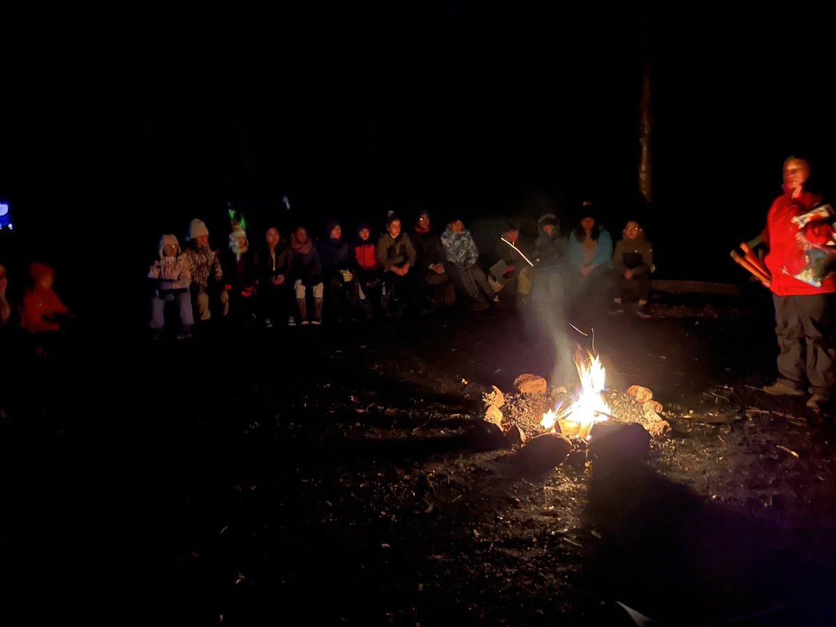 Our @DonValleyMS students from 6C & 6E had so much fun learning in the outdoors over the past 3 days! Thank you @EOEC_TDSB staff for the amazing program - from campfires & cooking bannock to building shelters & fat tire biking… they loved it all! #TDSB @LC2_TDSB @TOES_TDSB