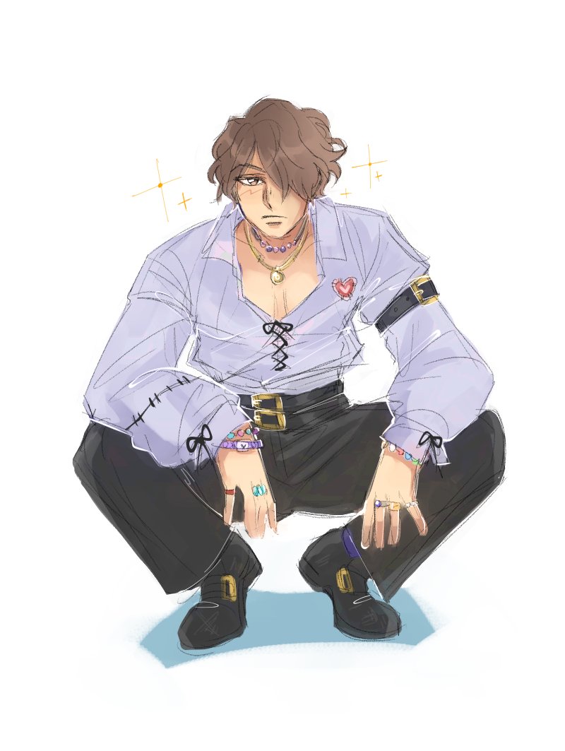 50/50 chance I may know! 👀💦
Also what if Gauche openly wore jewelry Marie made for him?🥺 
#blackclover #Blackcloverfanart #gauche #gaucheadlai #design