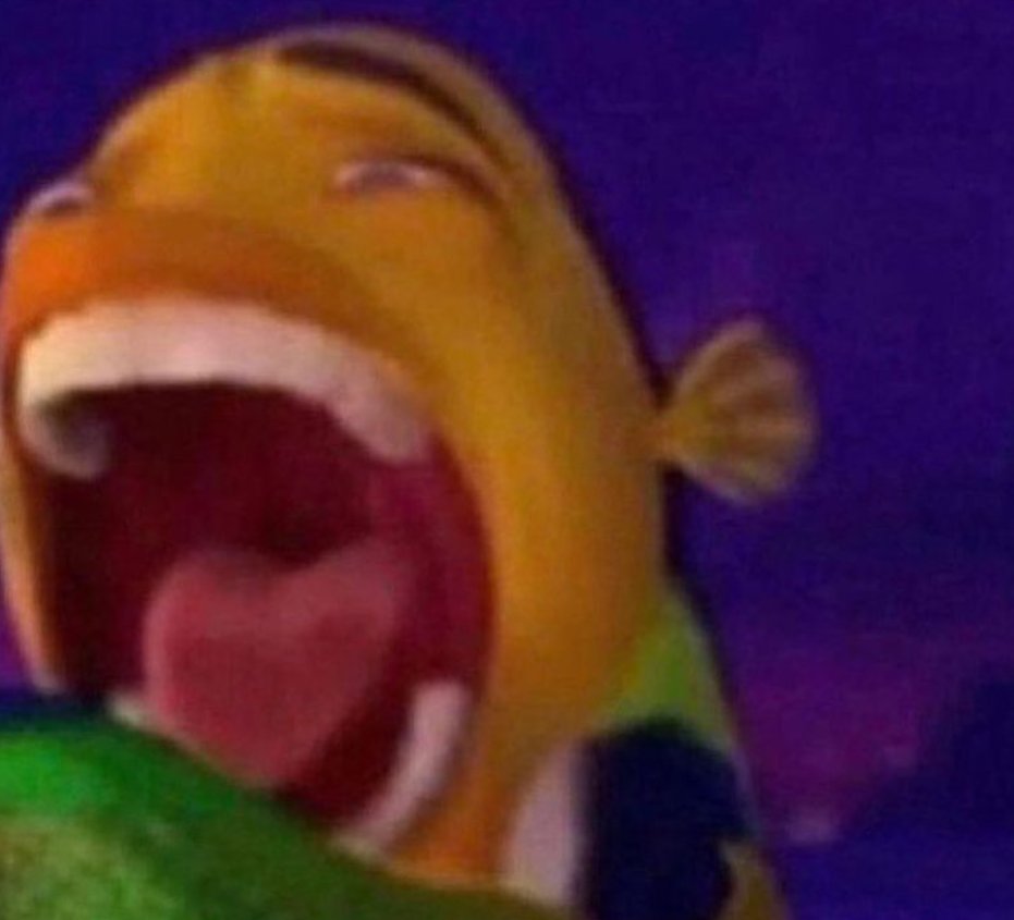 me laughing at a joke i told myself in my head