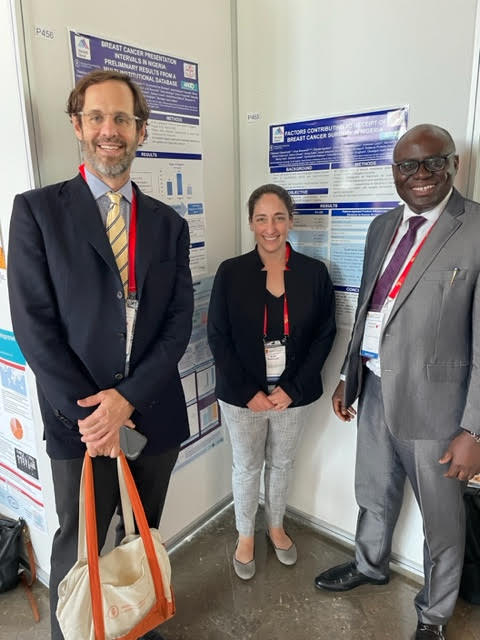 ARGO celebrates our entire team at #AORTIC2023 presenting their research to improve breast cancer patient care in Nigeria. @AnyaRomanoff1 @drpeterkingham