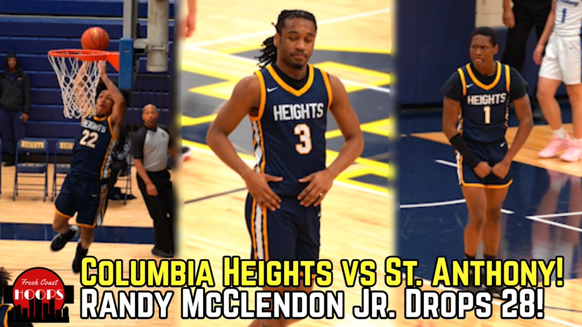 New Video! Columbia Heights And St. Anthony Face Off! Randy McClendon Jr Scores 28 Points Full video: youtube.com/watch?v=i4RJLP…