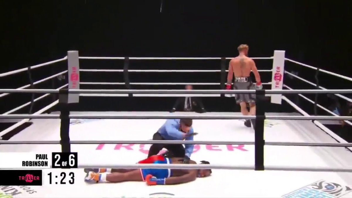 Andre August gets KO’d in the FIRST ROUND by Jake Paul 😲‼️

#PaulAugust