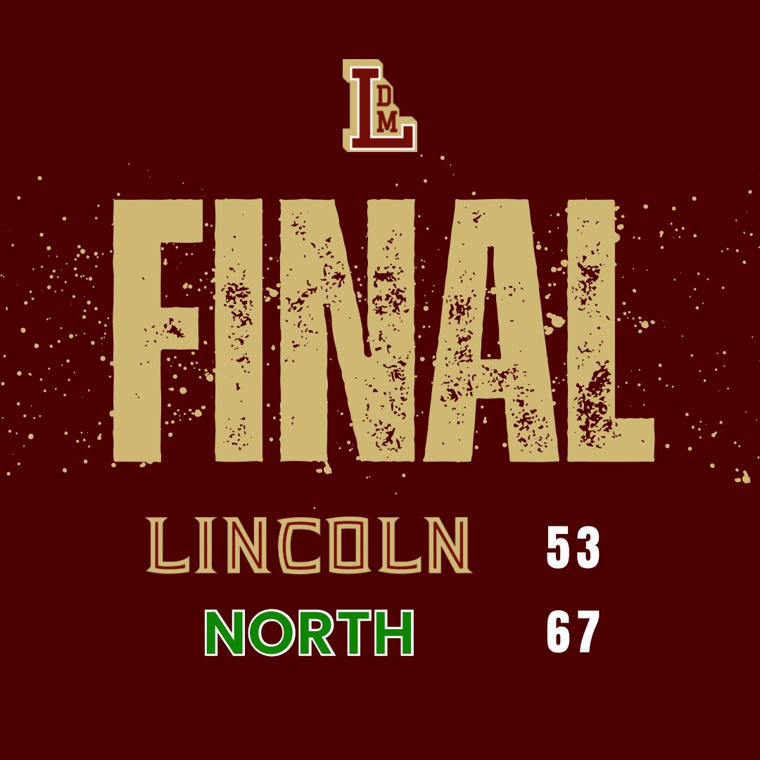 Lincoln falls to North, 53-67.