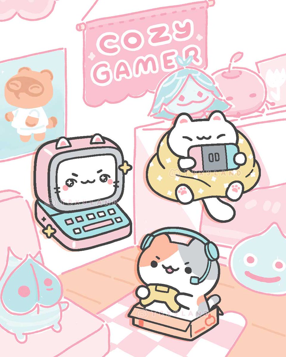 Let's stay in & play cute games 💖🎮