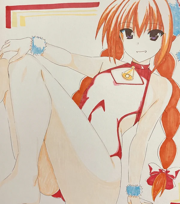 久しぶりにアナログで描いたヴィータ!やはりペタン子は難しい…私が描くとやっぱり等身上がっちゃう^^; 