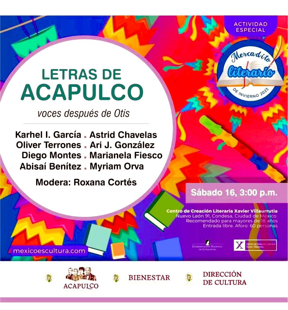 _Orva's tweet image. Mañana estaremos leyendo en la Villaurrutia, recién desempacados del puerto. Vayan y denos abrazos, porque vamos a tener harto frío 😅  
Es a las 3pm ⚡️