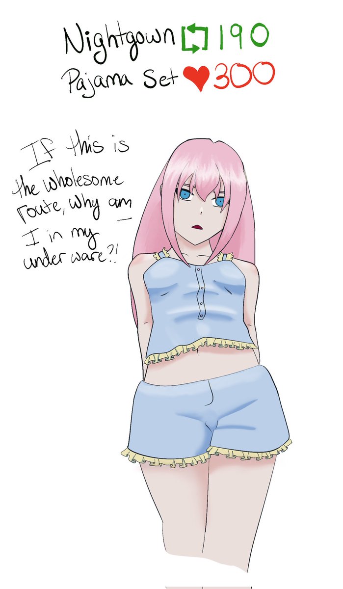 [ CHOOSE YOUR OWN ADVENTURE FBI-CHAN ver. ROUND 5]

What's Fubi going to wear to bed, you think? ໒( ⊡ _ ⊡ )७

As always, first one to reach the goal wins!