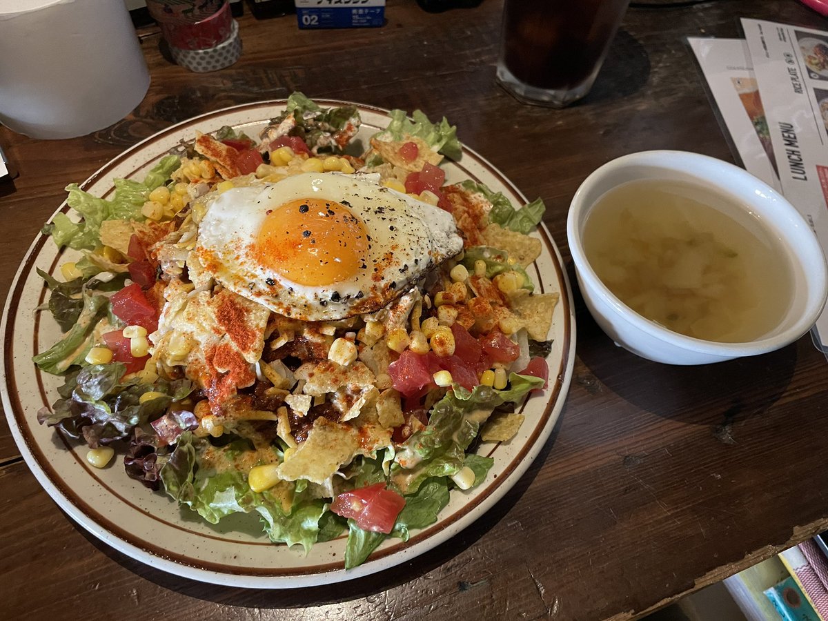 ether512's tweet image. タコライスわんぱく盛り‼️
#takiey
#ランチ