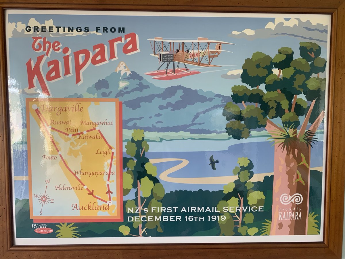 drjakesmith's tweet image. 104 years ago today George Bolt made NZ’s first ever airmail delivery run. It was from Auckland to many small towns across the Kaipara and back. 

Ah, Kaipara …. the land of many adjacent possibilities. 

Happy birthday to airmail in New Zealand ⁦@nzpost⁩ #nzpost
