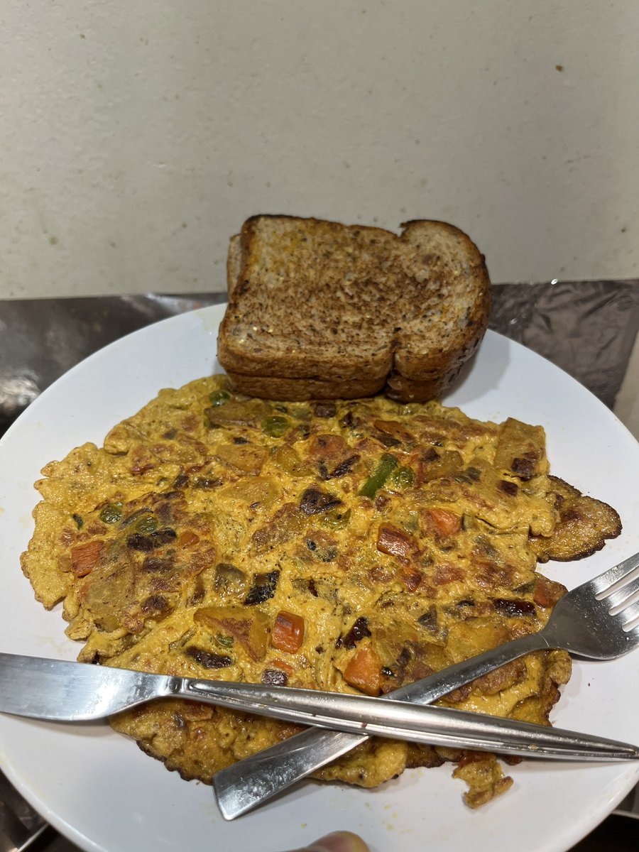 Indian style omelette 
Like it or not?
#desi #uk #omelette #egg #cooking #food #foodporn #bread #homecook #easycook #chef #cook #cookbook #curry #indian #india #England #bharat #cooking