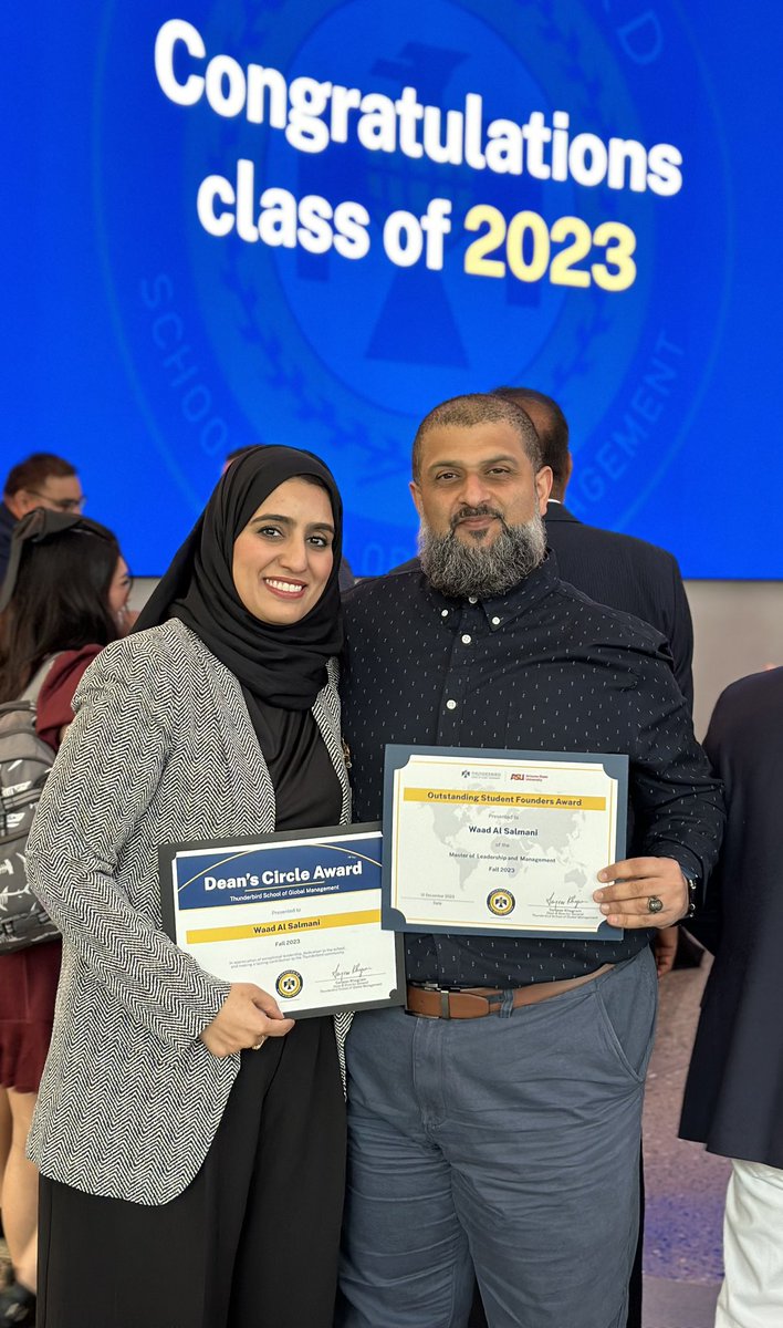 سندي الثابت ،رفيق دربي، وشريك النجاحات <a href="/mnabdali/">مسعود العبدلي</a> 
رفع الله قدرك وأدامك لي ولفلذات أكبادنا سنداً دائماً
مبارك علينا هذين التكريمين، نفعنا الله بهما ونفع بعلمنا وكلل مساعينا بالنجاح