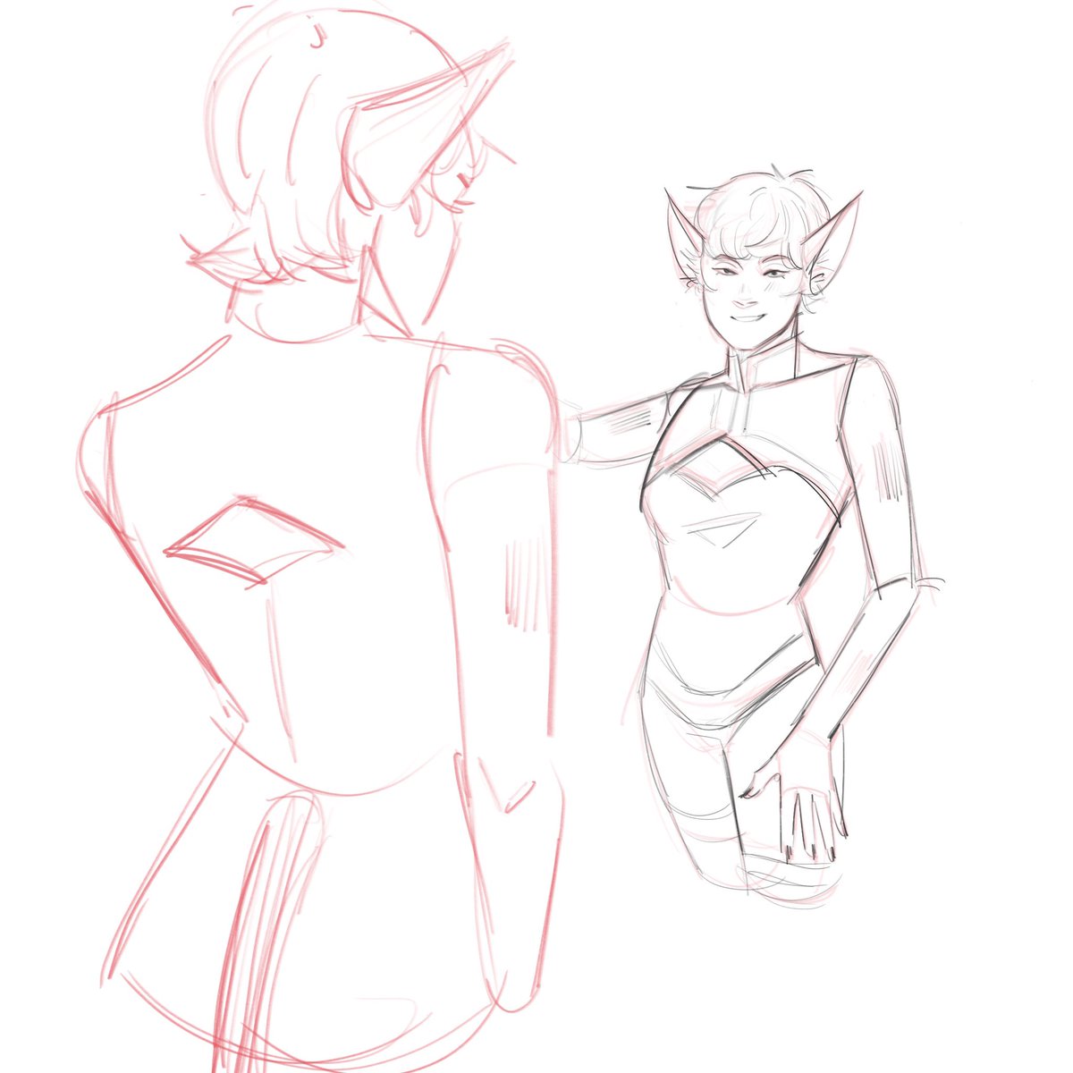 Warm up sketches #catra #spop #shera #sketch