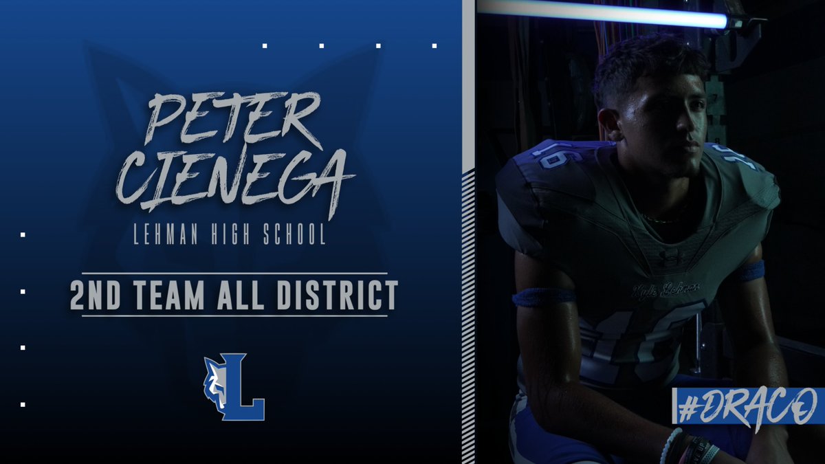 Lehman Lobos Football (@lehmanlobosfb) on Twitter photo Senior LB <a href="/Peterc_16/">Peter Cienega</a> was one of our leading tacklers and an anchor in the defensive box. Pete even helped spring some runs for TDs as a lead blocker & the district recognized him for his play with a 2nd Team All District Selection. <a href="/CoachCCastillo/">Chris Castillo</a> <a href="/CoachLMoffett/">Lance Moffett</a> <a href="/HaysCISD/">Hays CISD</a> Senior LB <a href="/Peterc_16/">Peter Cienega</a> was one of our leading tacklers and an anchor in the defensive box. Pete even helped spring some runs for TDs as a lead blocker & the district recognized him for his play with a 2nd Team All District Selection. <a href="/CoachCCastillo/">Chris Castillo</a> <a href="/CoachLMoffett/">Lance Moffett</a> <a href="/HaysCISD/">Hays CISD</a>