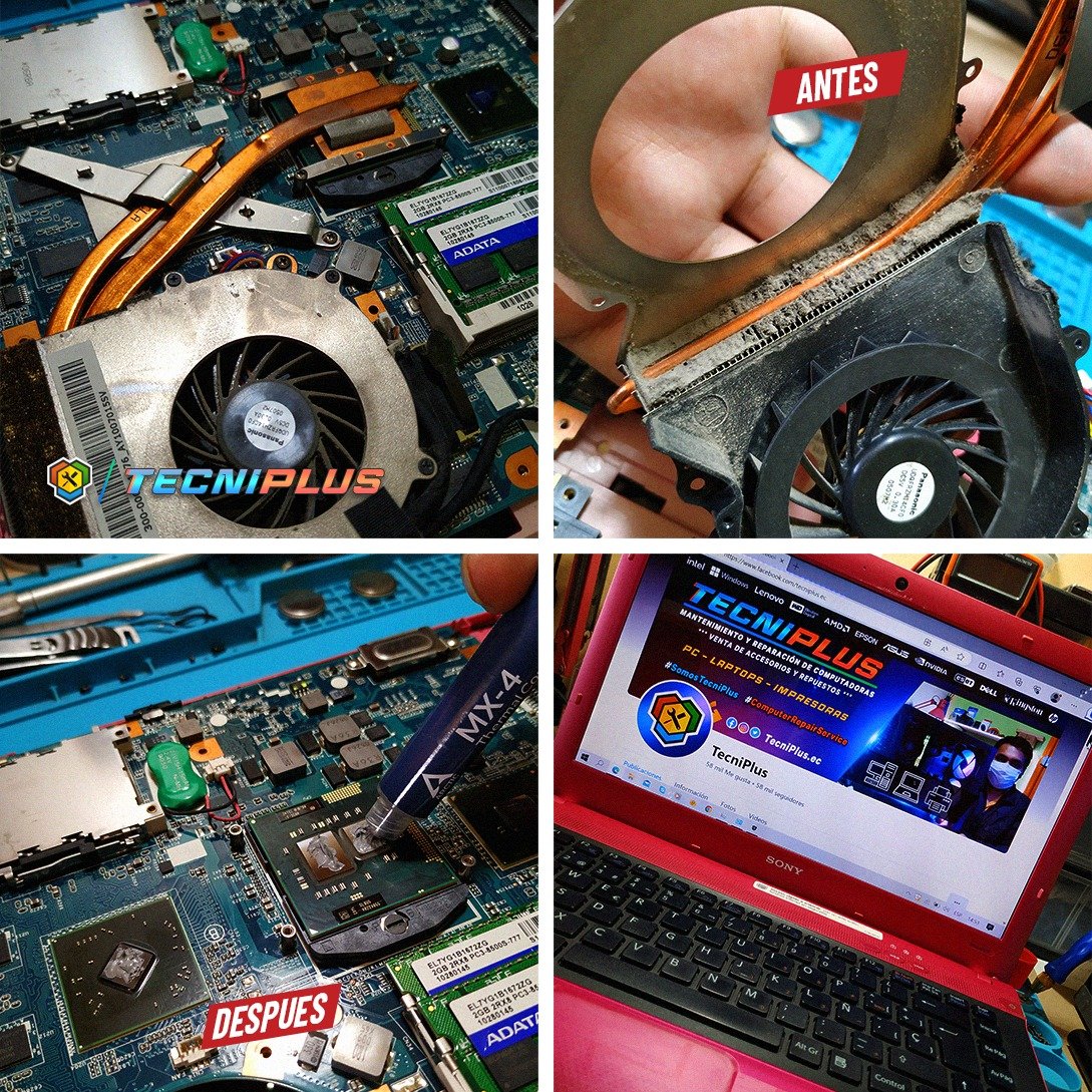 Realizando las pruebas de laboratorio notamos que las revoluciones del fan cooler aumentaban drásticamente. Por lo tanto el quipo requería un ABC, además colocamos pasta térmica de alta calidad <a href="/ARCTIChannel/">ARCTIC</a> 😍

instagram.com/tecniplus.ec - facebook.com/tecniplus.ec