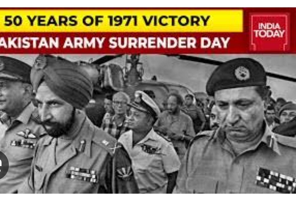 imamtasharma's tweet photo. December 16, 1971 - the date is inked in the history with golden letters marking the valour and unparalled courage of Indian armed forces. Celebrated as #VijayDiwas2023 - the day commemorates India's victory over Pakistan in the 1971 war. #SurrenderDay https://t.co/4rkxj4Fjvu