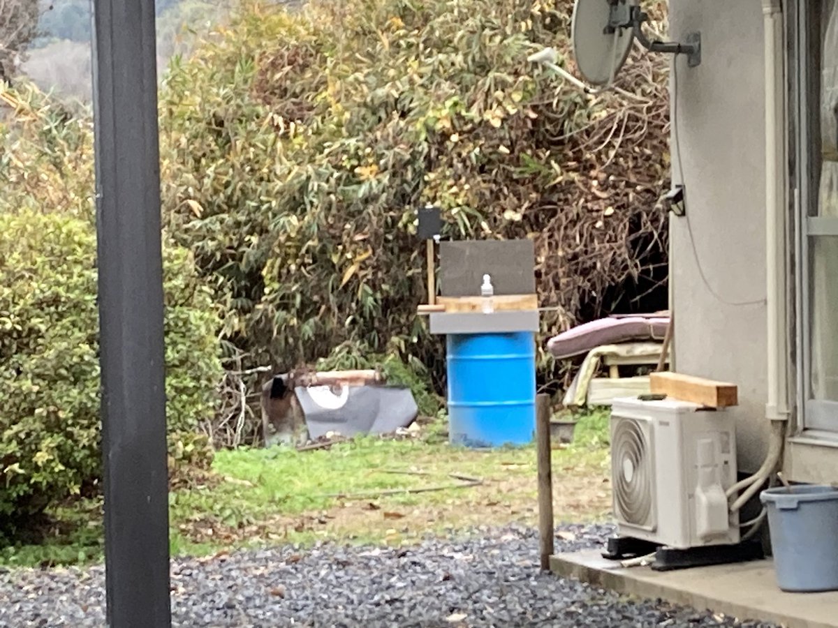 namba_36's tweet image. 今日は雨風ひどい中会社のスナイパー  おじさんと20メートル先のペットボトルのキャップを狙ってます！
わりに当たってるので2丁ともまずまずです！
＃SRSA2
＃サバゲー
＃ボルトアクション
＃スナイパー