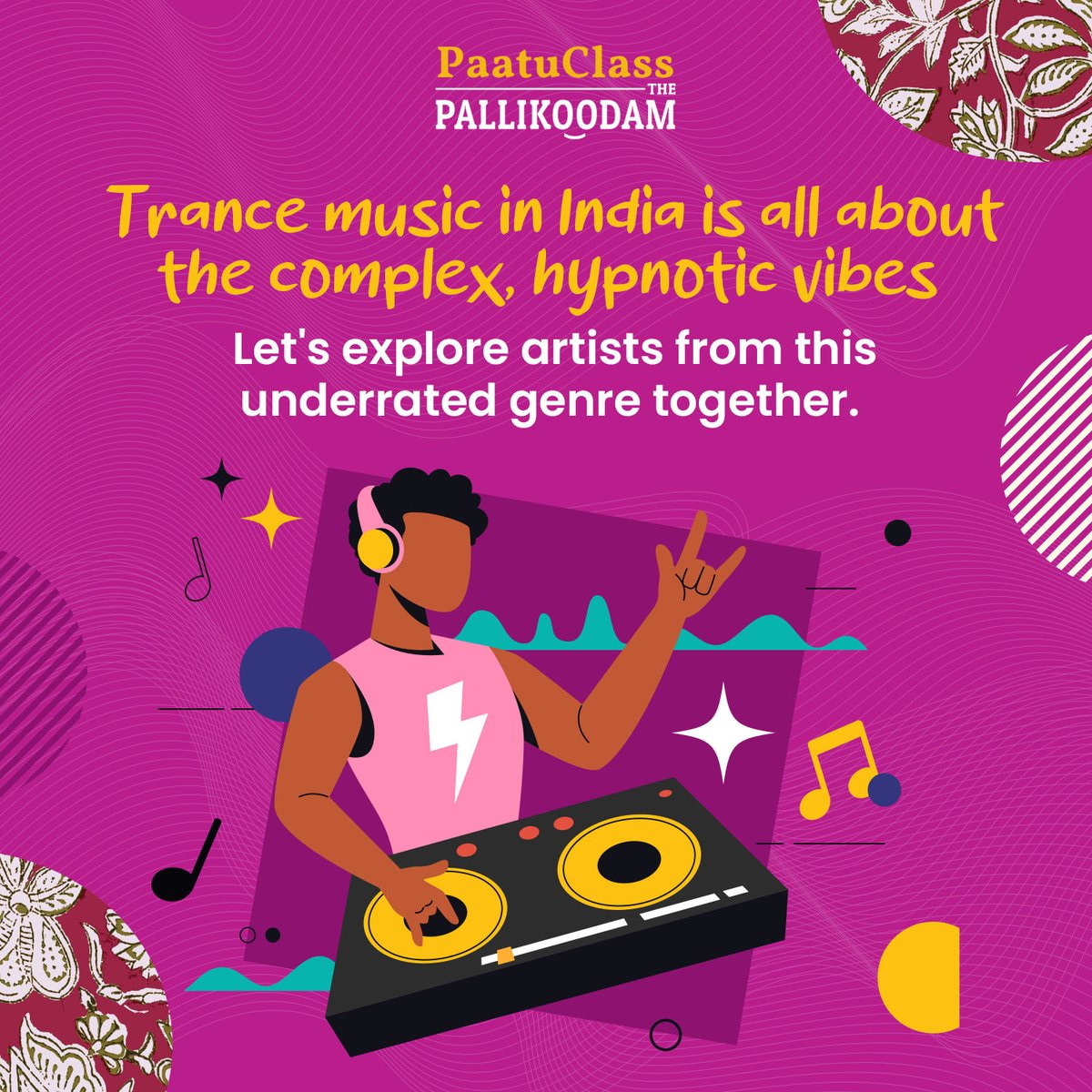 ThePallikoodam's tweet photo. Trance music in India has its own unique style, and we're highlighting the artists who bring it to life. Get a glimpse into their electrifying world!
#ThePallikoodam #PaatuClass #Trance #Nucleya #djSpinalFusion #YoYoHoneySingh #trancefamily #VocalTraining #VocalTechnique https://t.co/IsS2hWW9NF