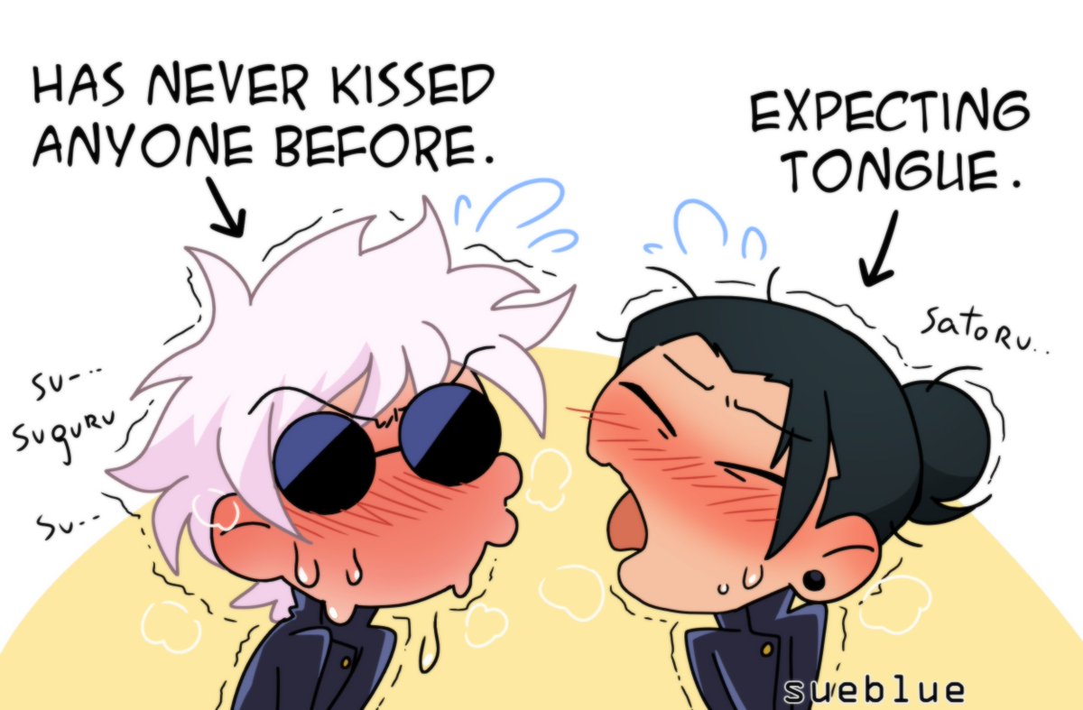 I bet their first kiss was like that.
五夏  #goge #satosugu