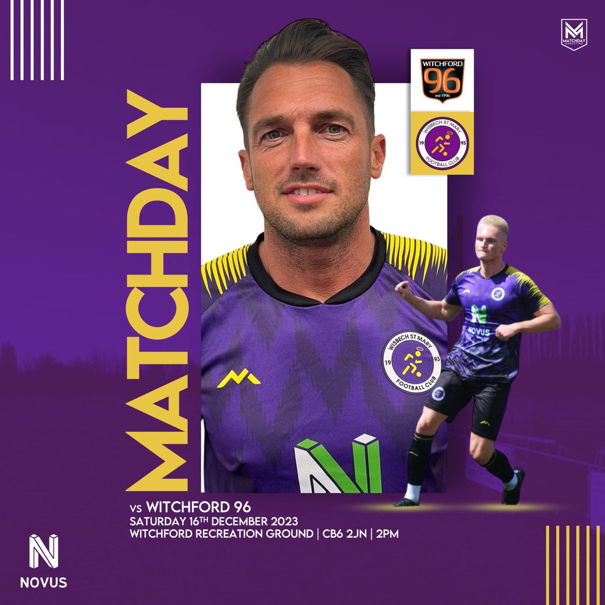 Game day! We travel to <a href="/Witchford96/">Witchford 96 F.C</a> in cambs prem action #Saints #PurpleArmy