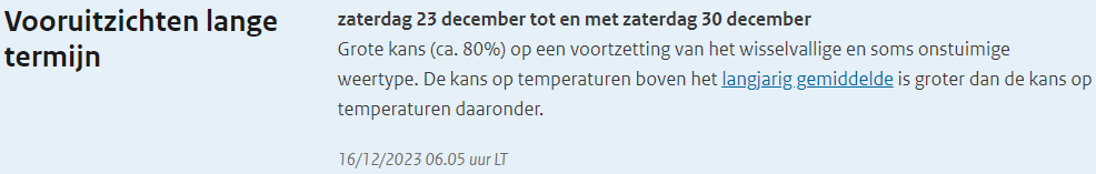 Weerprimeur's tweet image. Zie MP versus KNMI te de Bilt! Zeer interessant!

MP: In de aanloop naar en tijdens Kerst (overgang naar) guur decemberweer met een toenemende kans op winterse buien (hagel en sneeuw) en in de nacht soms lichte, mogelijk matige vorst later..