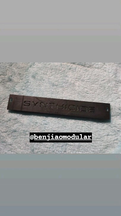 [Play video: instagr.am/reel/C05vizjP1…]

Benjie gave away printed blank panels bearing our logo during the last MODULUS. Maybe we should co-brand one of these days? 

#synthicide #diymodular #diysynth #eurorack