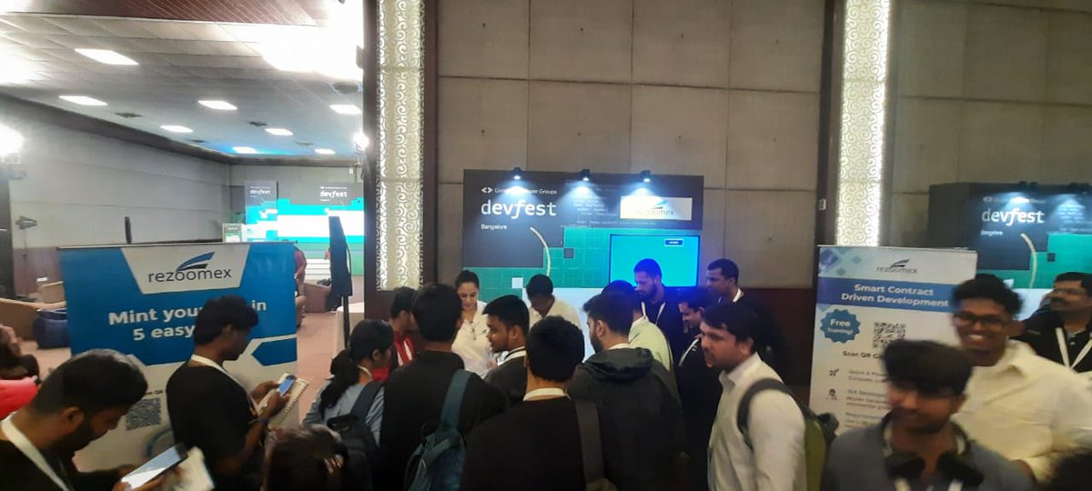 Rezoomex's tweet image. Thrilled by the overwhelming response at Rezoomex&apos;s booth at the @GDGBLR Our booth was buzzing with excitement as we connected with an incredible crowd passionate about innovation and technology. Great start of the day. #GDGBangalore #GoogleDeveloperGroups #Devfest23 #Rezoomex