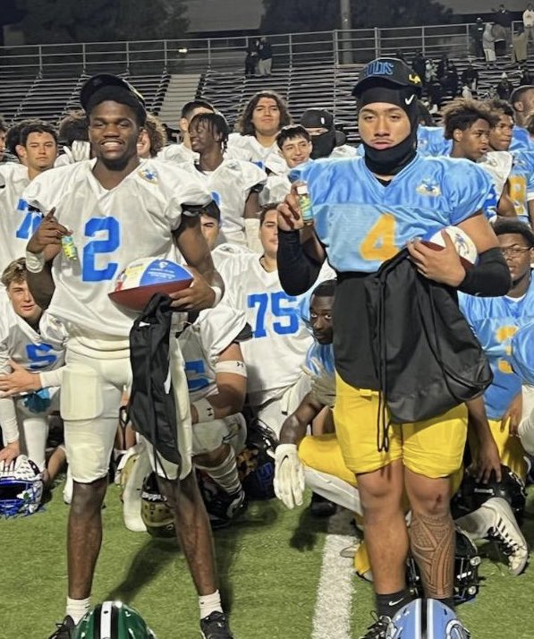 CIF LA City Section (@ciflacs) on Twitter photo Congratulations to all of our #CIFLACS all-stars who participated in the <a href="/LACityGridiron/">LACityGridironClassic</a> 🏈 Classic! 💪
MVPs- Carson’s Jerry Misaalefua (right) and Granada Hills’ Kanye Martin! 👏👏 Congratulations to all of our #CIFLACS all-stars who participated in the <a href="/LACityGridiron/">LACityGridironClassic</a> 🏈 Classic! 💪
MVPs- Carson’s Jerry Misaalefua (right) and Granada Hills’ Kanye Martin! 👏👏
