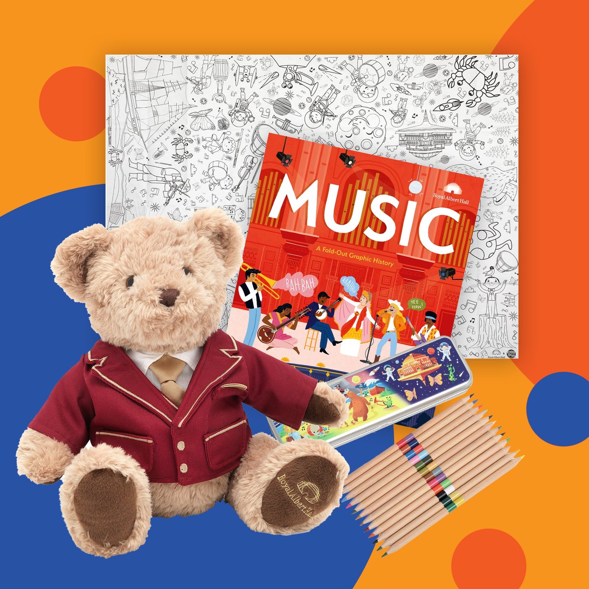 Shopping for a budding musician? Help them along their way with a fold-out book mapping the history of music, or a My Great Orchestral Adventure colouring in poster full of music-themed pictures 🎶 Check out our shop now: bit.ly/45P2bew