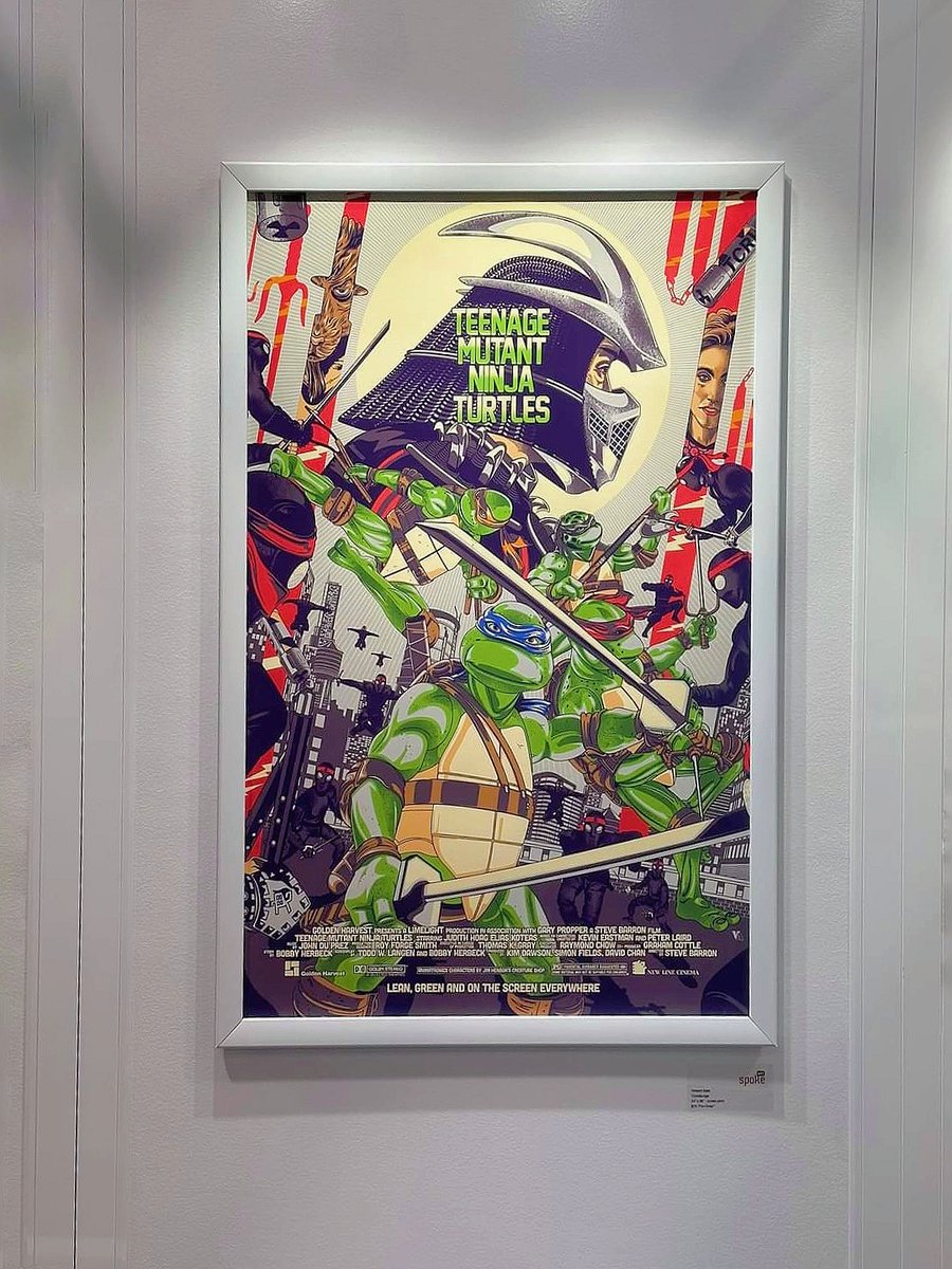 My Teenage Mutant Ninja Turtles (1990) poster for @Spoke_Art at DesignerCon 23' Anaheim.🫰😌