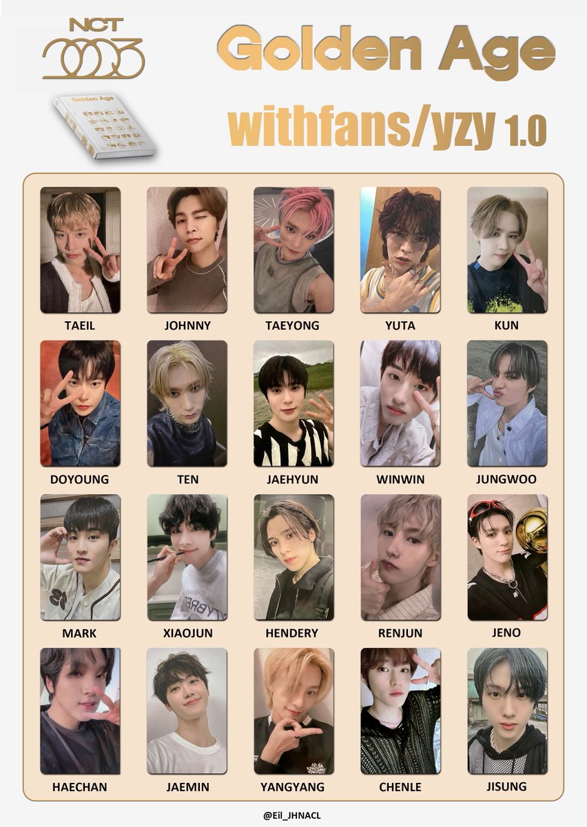 nct 2023 golden age photocard template 엔시티 골든에이지 포카