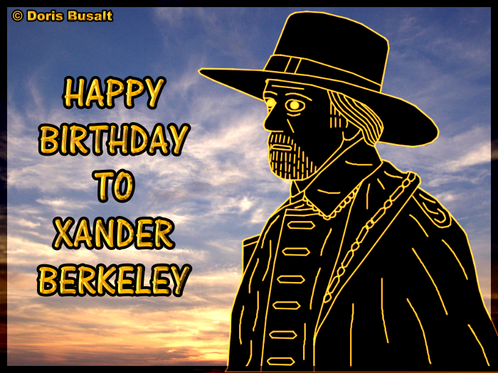 12/16
I am wishing a happy birthday to Xander Berkeley. All the best, good luck and a good health.