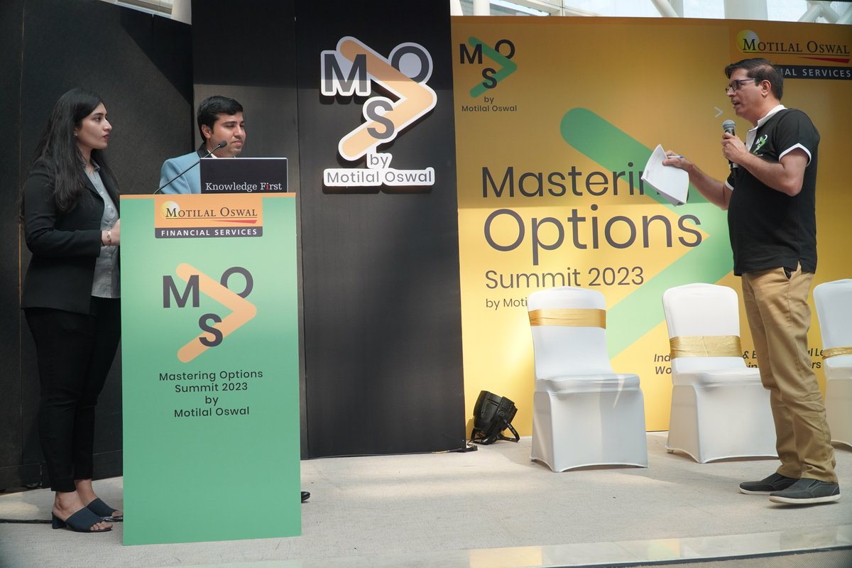 MotilalOswalLtd's tweet photo. #MOS2023 Day 2 | Dive into the Wisdom of Experts🎯

#MasteringOptionsSummit2023 continues to be the epitome of exclusive and experiential learning for our esteemed business partners.  🤝

#OptionsTrading #MotilalOswal #MOS2023Day2 https://t.co/WdWcJpusmO