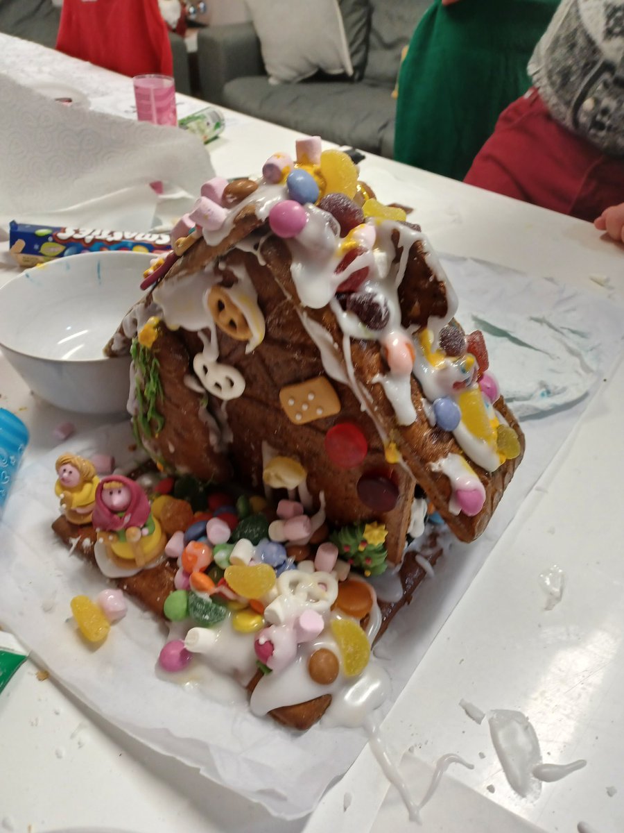 Mini Champs gingerbread house creation!! How fab is this