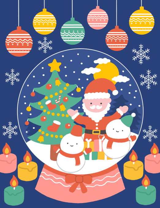 「クリスマス 雪だるま」のTwitter画像/イラスト(人気順)