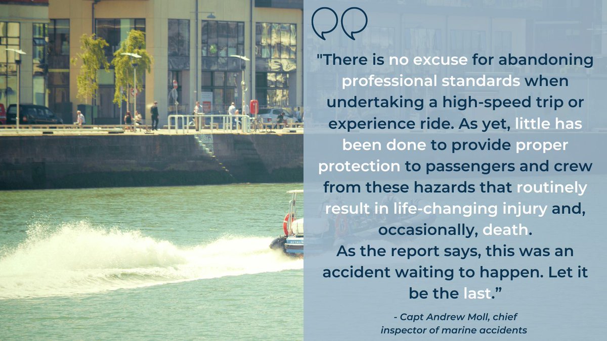 Investigators call for safety regulations for high-speed pleasure craft to be improved following the death of a teenager in a speedboat crash. The skipper, convicted of failing to maintain a proper lookout and safe speed, struck a metal buoy at 43mph. 👇 buff.ly/47UGKuw