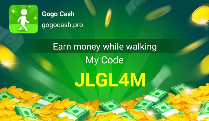 IpinAdm's tweet photo. Earn $100 a day while walking! Install 👉Gogo Cash👈 to get💰💰💰! Input my code to get bonus: 😊JLGL4M😊"
https://t.co/KUymiXsPtK https://t.co/10mF1GbJG0
