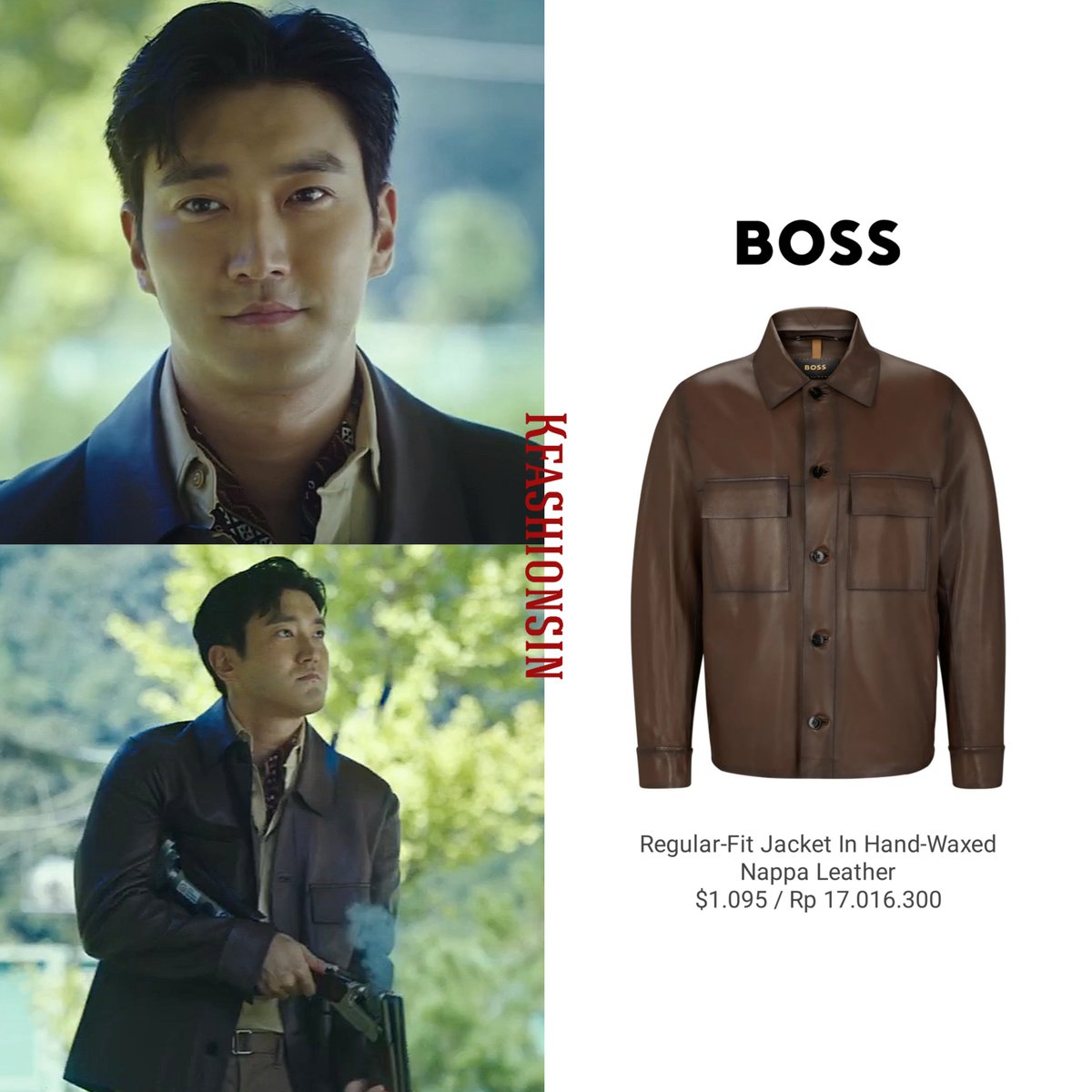 #ChoiSiWon in TVING Drama #DeathsGame Episode 1 BOSS Regular-Fit Jacket In Hand-Waxed Nappa Leather #siwon #kfashionsin #시원 #최시원 #최시원스타일 #이재곧죽습니다 #DeathsGameEp1