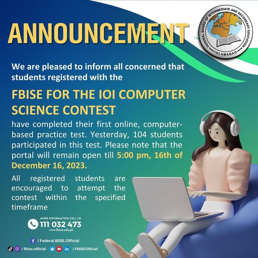 FBISEOfficial's tweet photo. 𝑨𝒏𝒏𝒐𝒖𝒏𝒄𝒆𝒎𝒆𝒏𝒕
#fbise #federalboard #IOI #computerBasedExam #fbiseOfficialPk #FbiseOfficial @fbiseofficialpk
.
.
.
𝑭𝑩𝑰𝑺𝑬 𝑶𝑭𝑭𝑰𝑪𝑰𝑨𝑳 𝑨𝑪𝑪𝑶𝑼𝑵𝑻𝑺
𝐅𝐚𝐜𝐞𝐛𝐨𝐨𝐤: https://t.co/iu8aOj2Xim
𝐓𝐰𝐢𝐭𝐭𝐞𝐫: https://t.co/69kEElrifb
𝐈𝐧𝐬𝐭𝐚𝐠𝐫𝐚𝐦: https://t.co/WR46AwrMdV
𝐖𝐡𝐚𝐭𝐬𝐚𝐩𝐩: https://t.co/gMQmA4kc9L
𝐓𝐢𝐤𝐭𝐨𝐤 : https://t.co/MXI3jjgroX
𝐘𝐨𝐮𝐭𝐮𝐛𝐞: https://t.co/gRYJWCpsVJ
𝐓𝐞𝐥𝐞𝐠𝐫𝐚𝐦: https://t.co/Sq20OZ0MYA