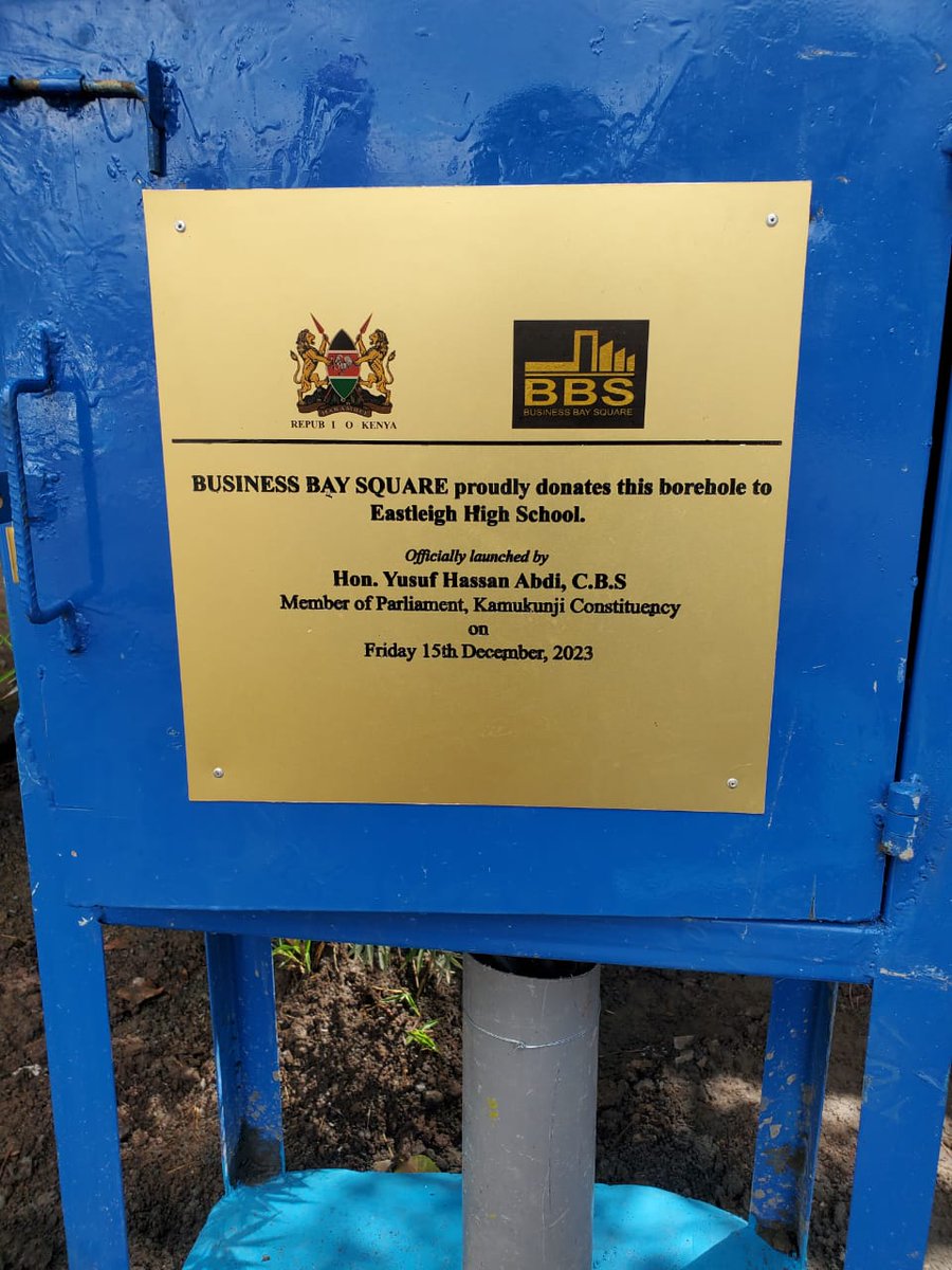 MuneneODG's tweet image. The Eastleigh High School borehole is a shining example of BBS Mall&apos;s commitment to social responsibility and sustainable development.
@Mpyusufhassan @Kenyans @dalmarYHA @bbsmallnairobi
#BBSMall
#CSRForBBSMall