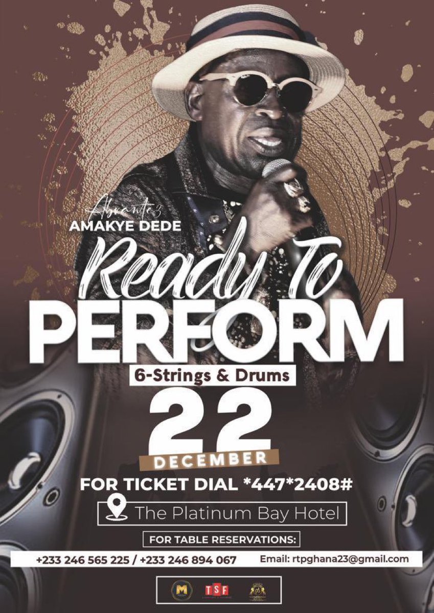 dial *447*2408# for your tickets .. #ReadyToPerform